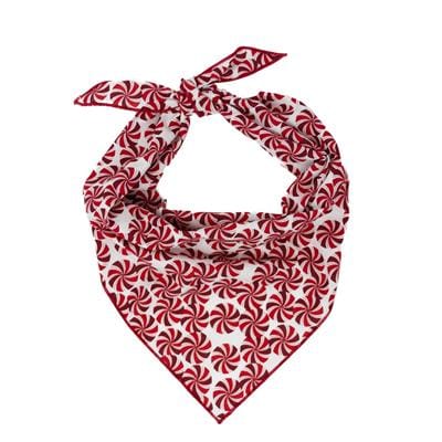 Red Peppermints Holiday Dog Bandana