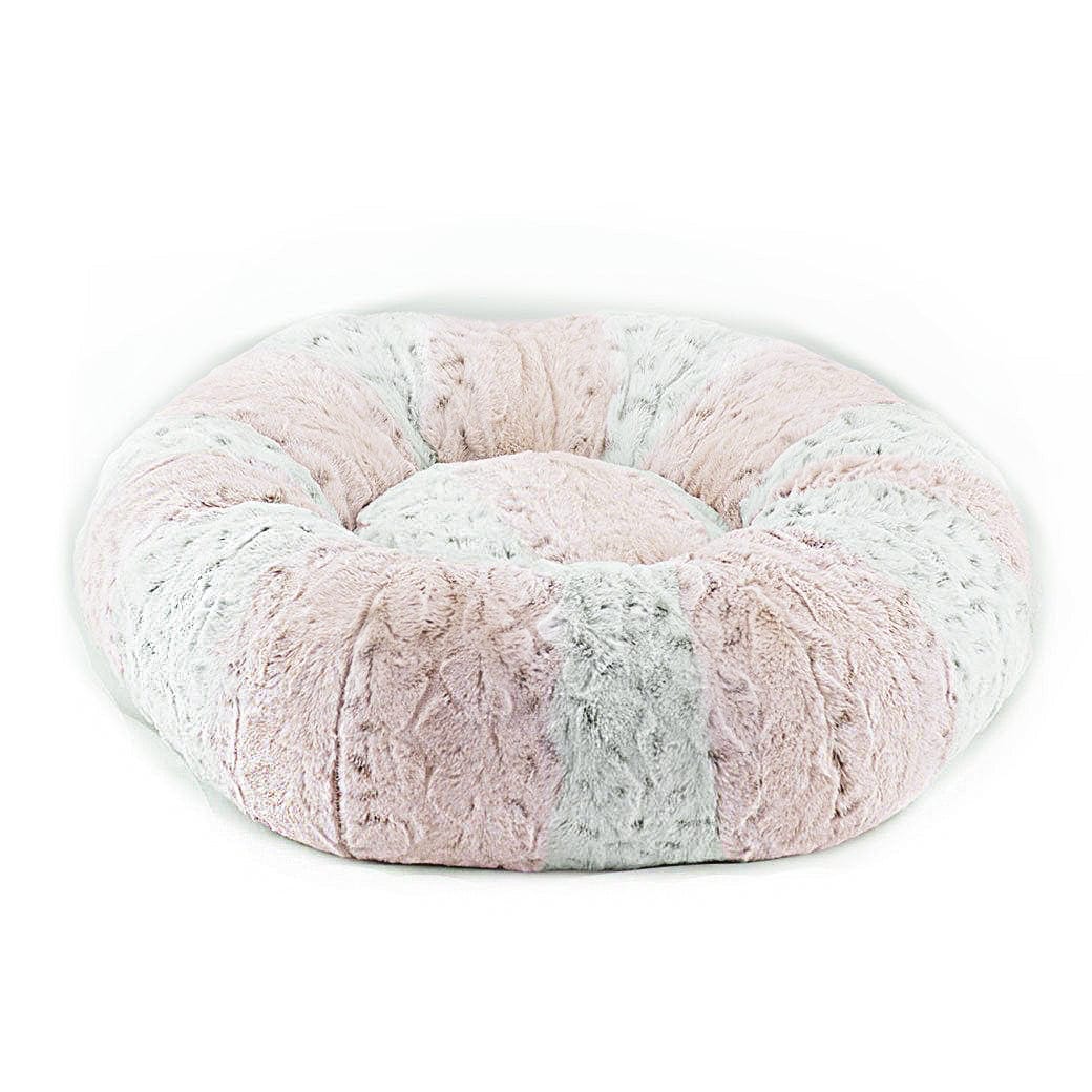 Pink Soft Snow Leopard Bed