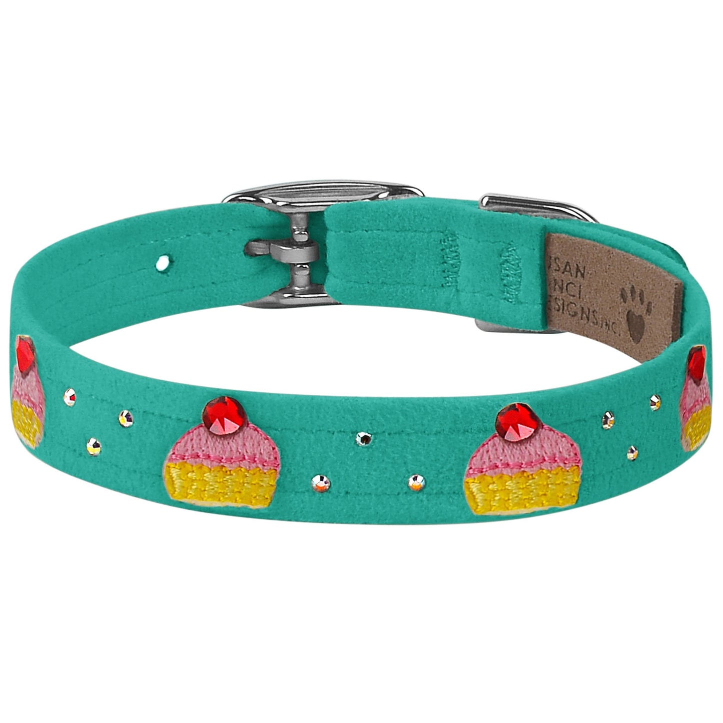 Embroidered Cupcake Collar