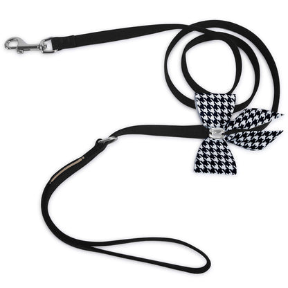 Houndstooth Tail Bow Leash