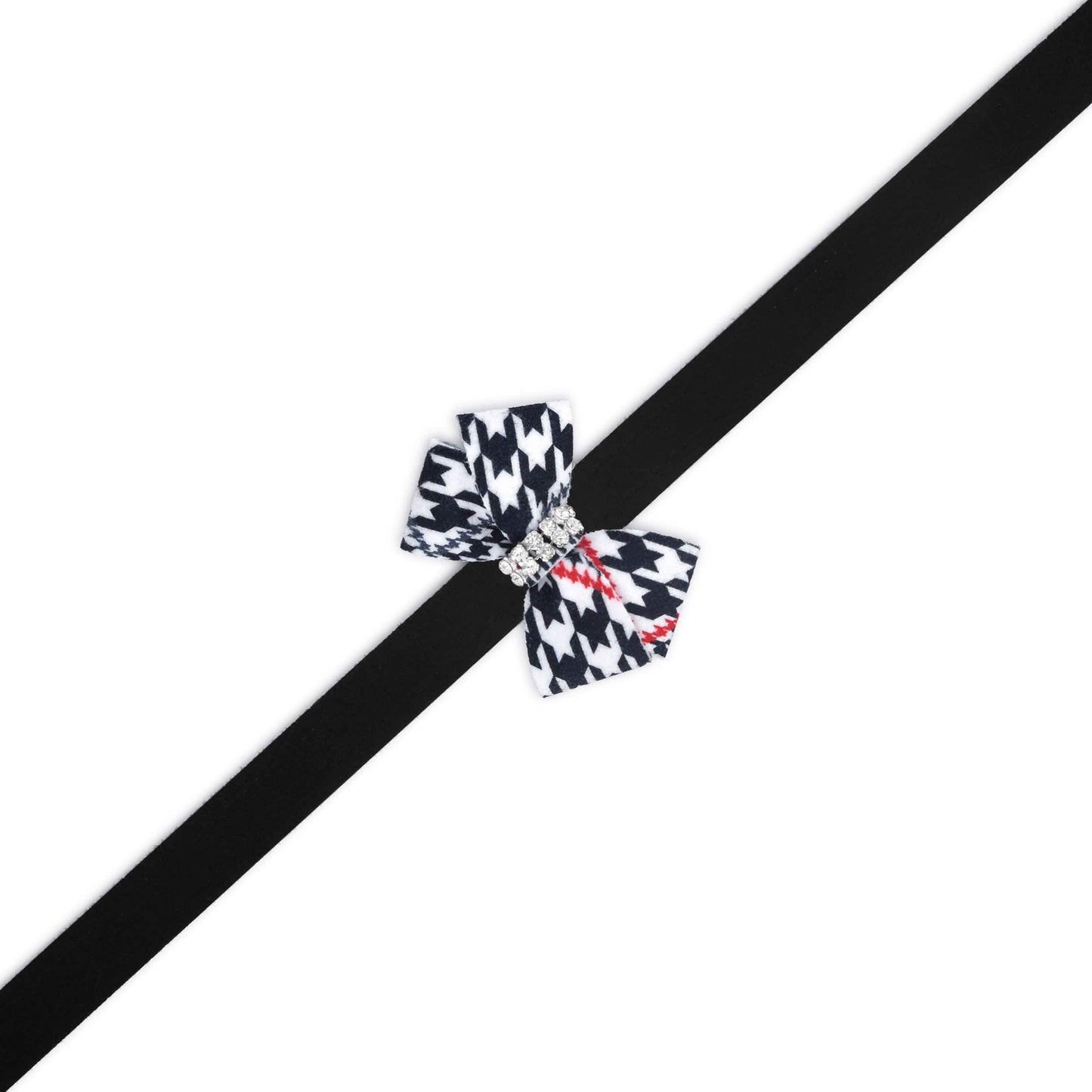 Classic Glen Houndstooth Nouveau Bow Leash