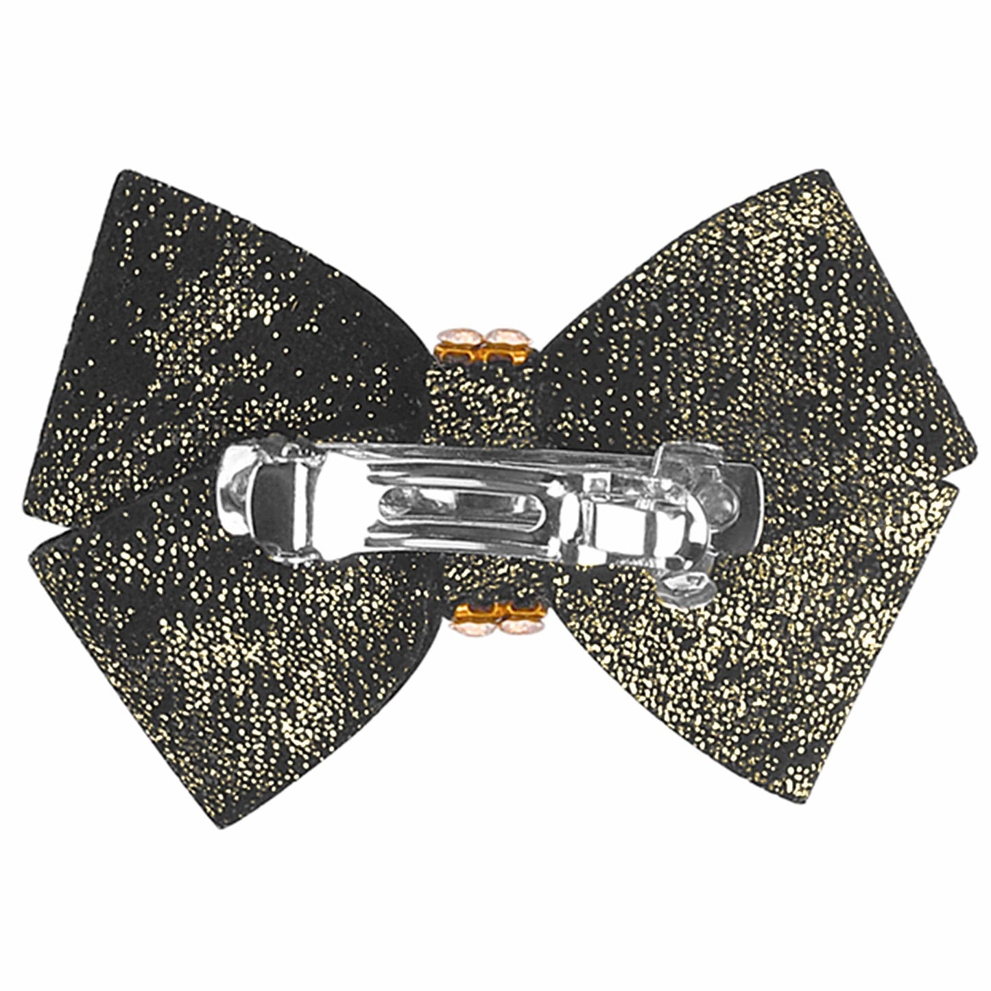 Black Glitzerati Nouveau Bow Hair Bow