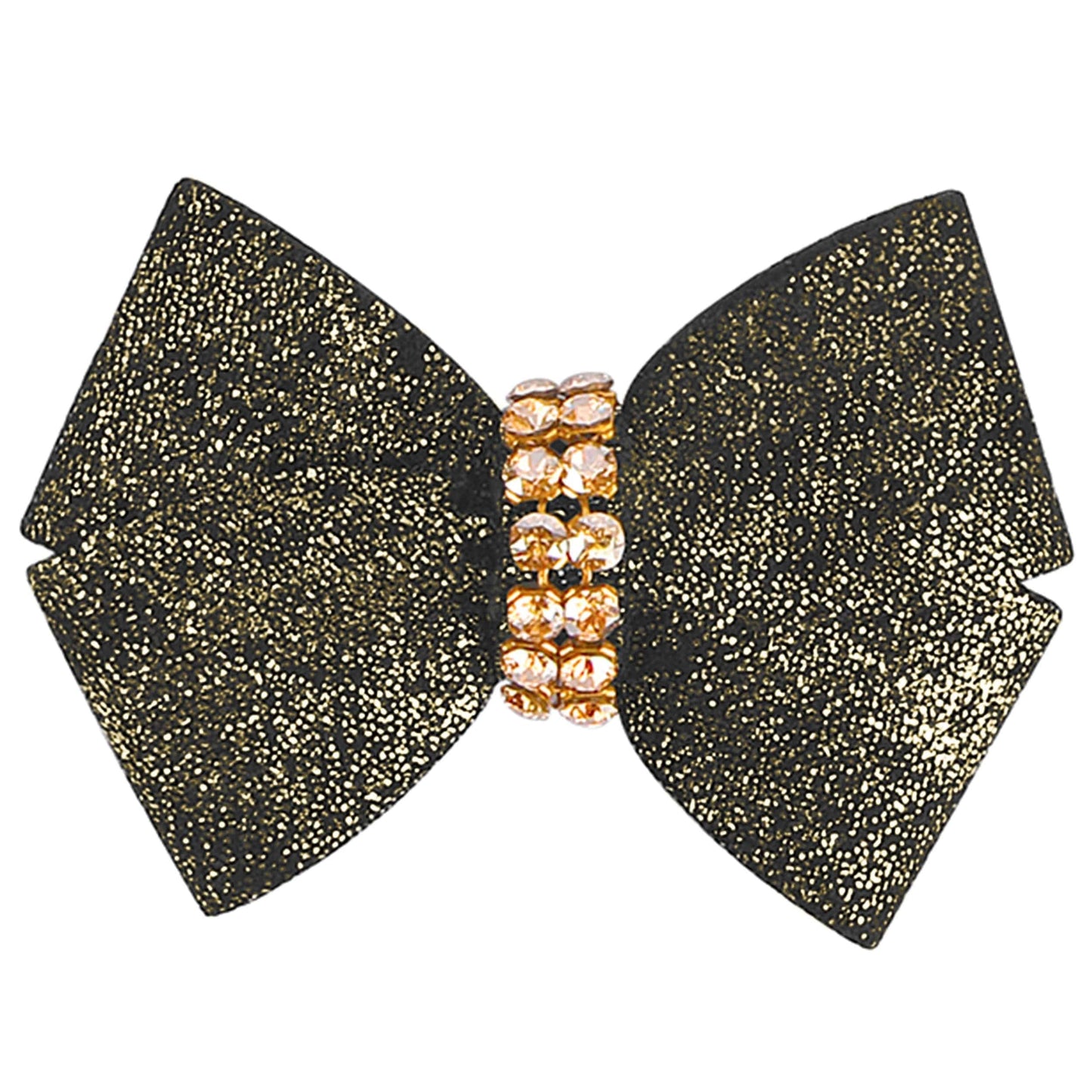 Black Glitzerati Nouveau Bow Hair Bow