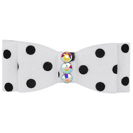 Polka Dot Plain Hair Bow