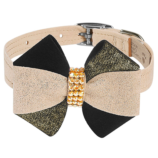 Glitzerati Pinwheel Bow Collar