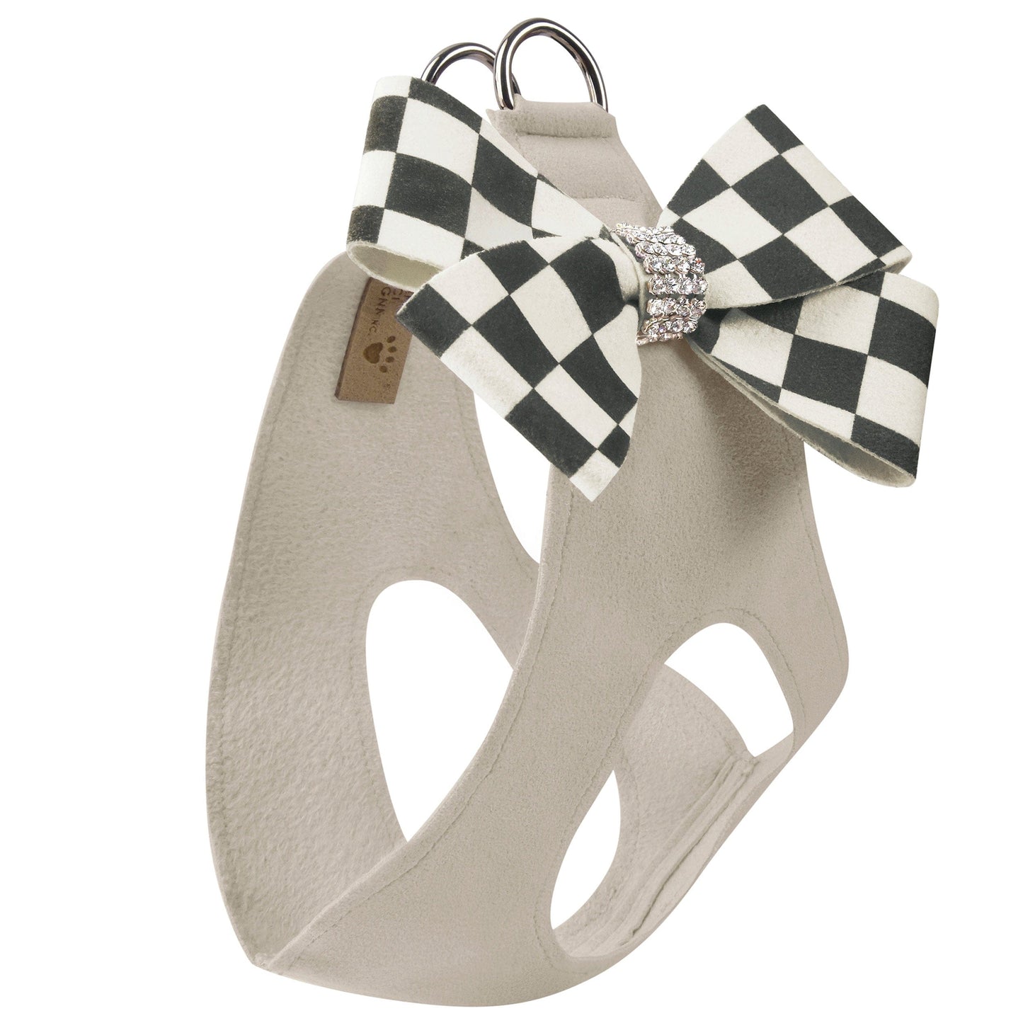 Windsor Check Nouveau Bow Step In Harness- Classic Neutrals