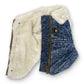 Furry Runner Dog Coat - Denim