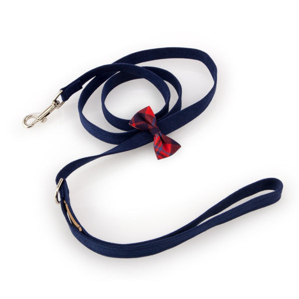 Scotty Chestnut Plaid Bow Tie Leash