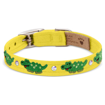 Embroidered Alligators Collar