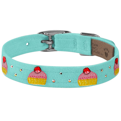 Embroidered Cupcake Collar