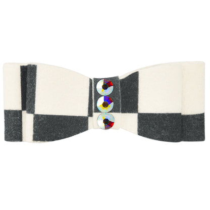 Windsor Check Plain Hair Bow