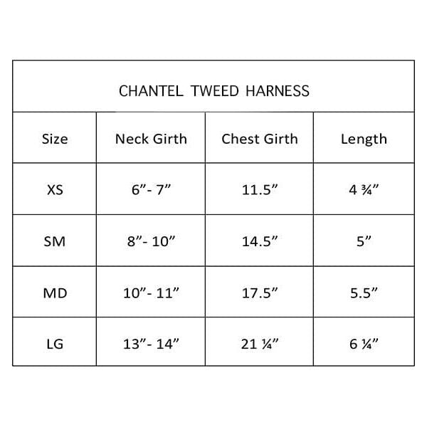 Chantel Tweed Dog Harness