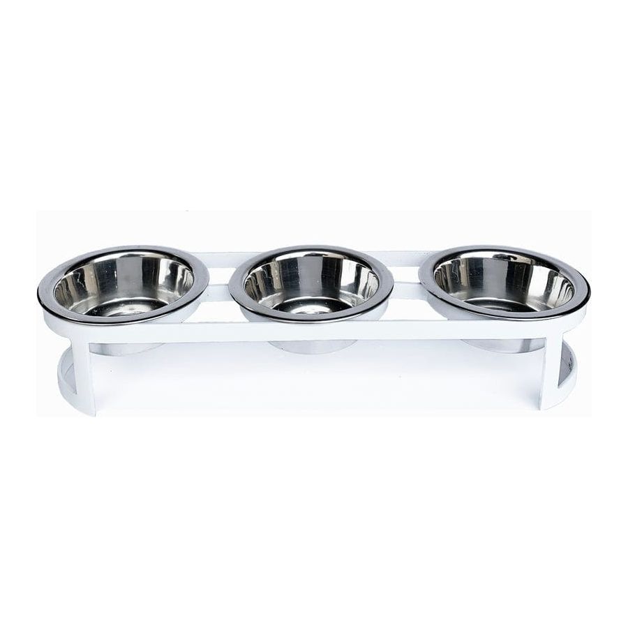 Raindrop Triple Bowl Dog Diner