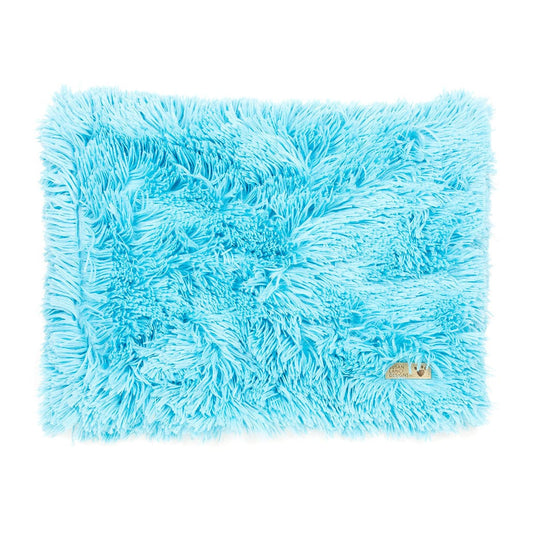 Aqua Shag Blanket