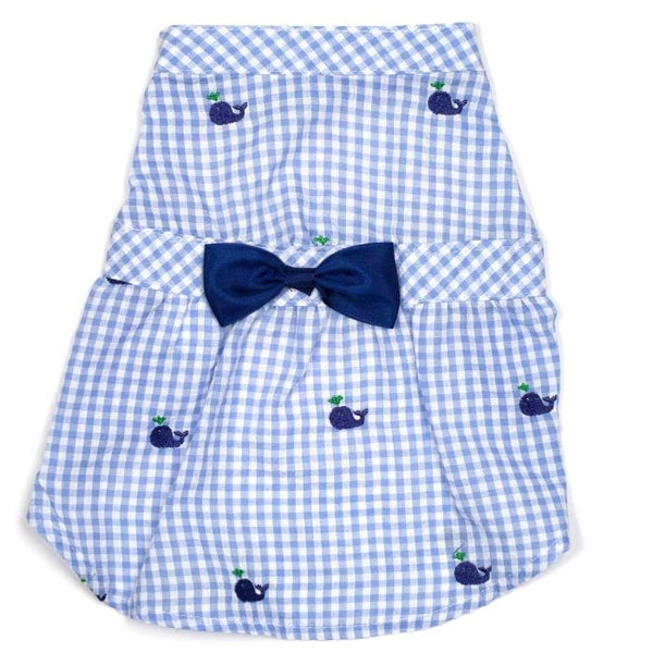 Gingham Whales Dress