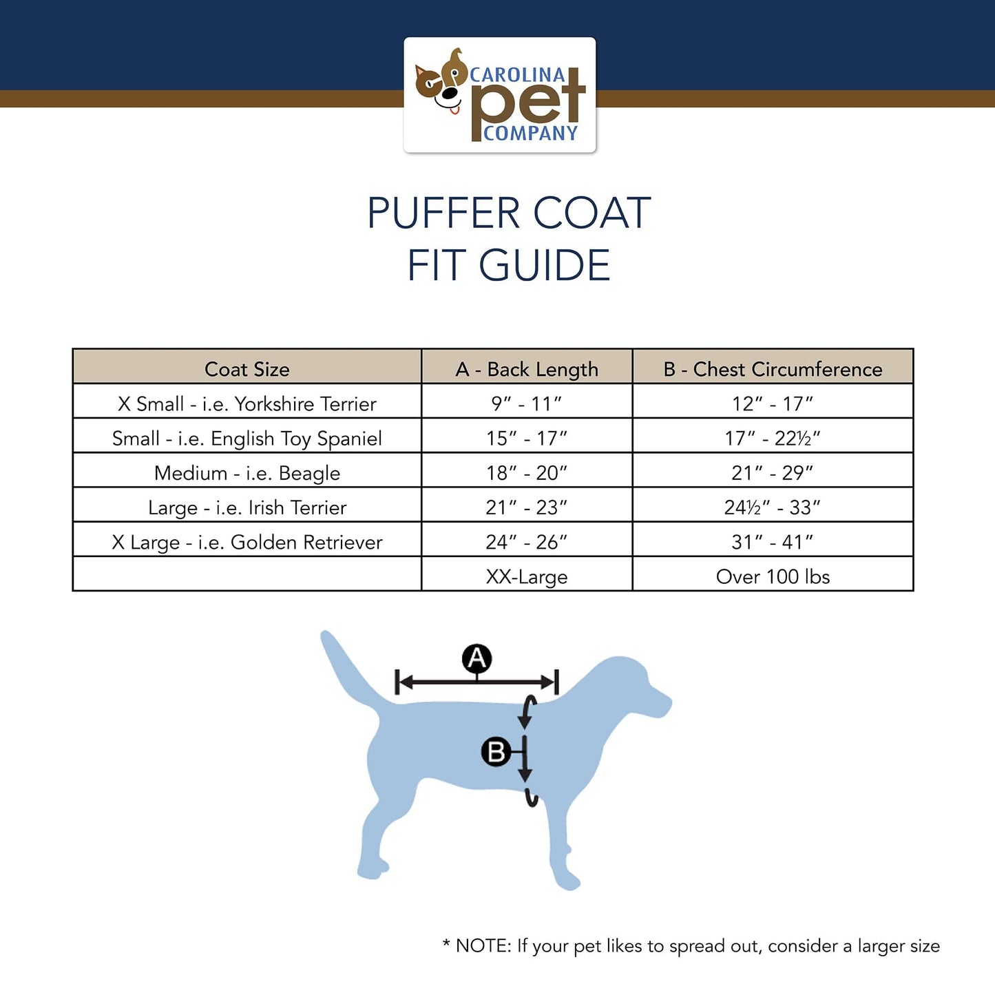 Pendleton Pet Puffer Coat Pilot Rock - Navy