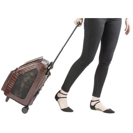 Rio Bag On Wheels - Brown Croco