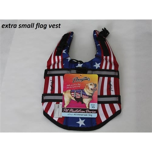 PAWZ Pet Life Vest  - USA Flag Nylon Dog Life Jacket