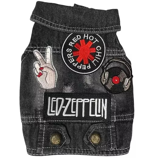 Denim Rocker Vest - Red Hot Chilli Peppers