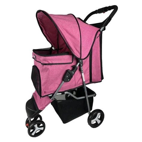 Dogline Casual Pet Stroller + Removable Cup Holder