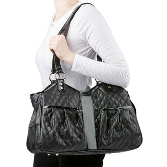 Metro Black Quilted Luxe Bag