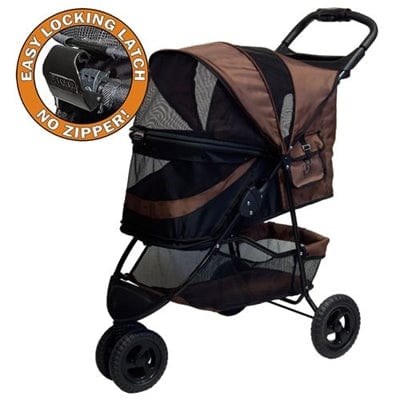 Pet Gear No-Zip Special Edition Stroller - Chocolate