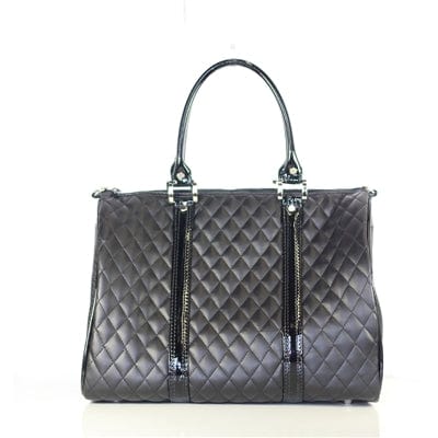 JL Duffel Black Quilted Luxe Bag