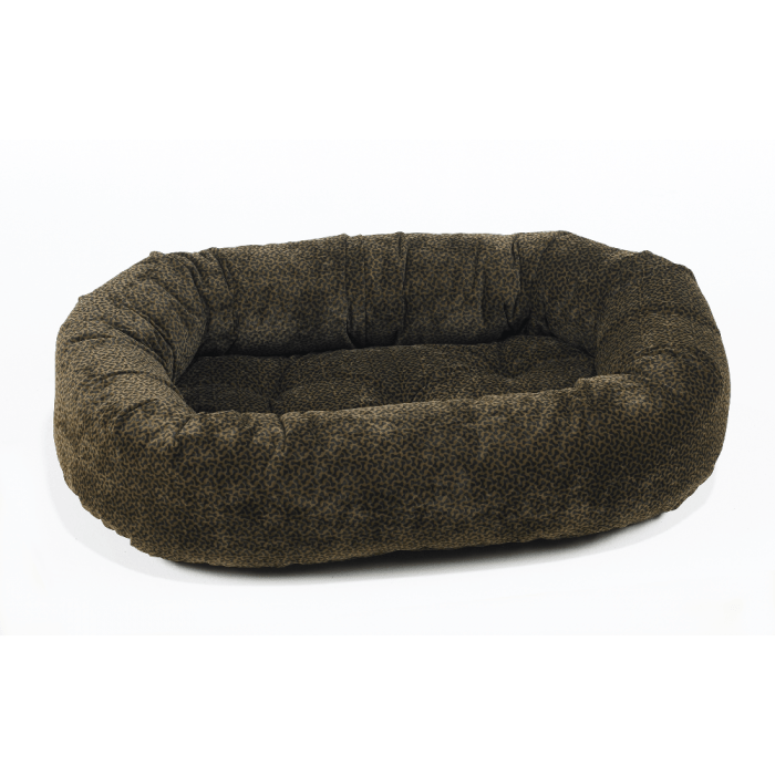 Donut Bed - Microvelvet Chocolate Bones