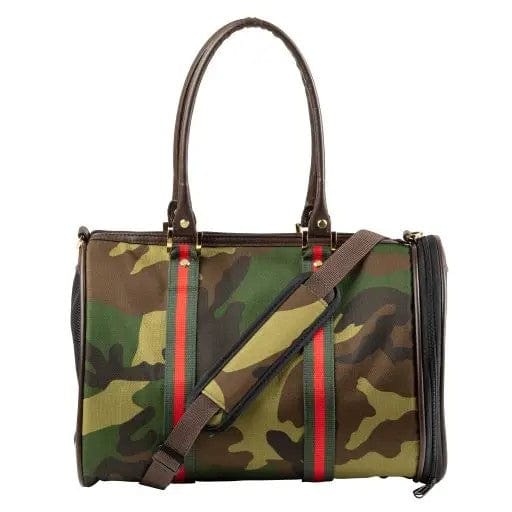 JL Duffel - Camouflage w/Red Stripe