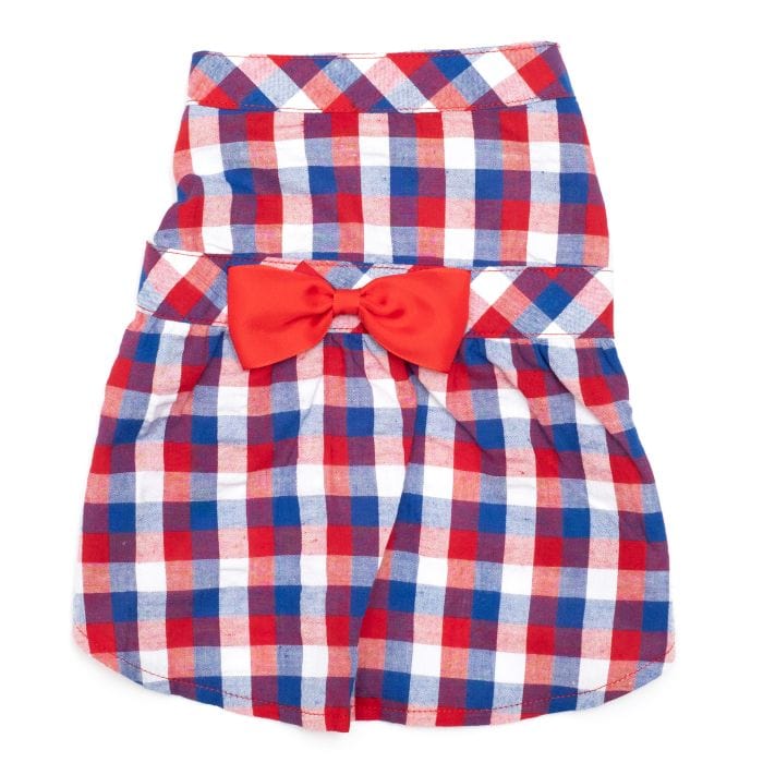 Red/White/Blue Check Dress