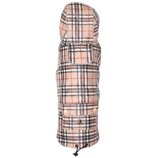 Plaid London Raincoat - Tan