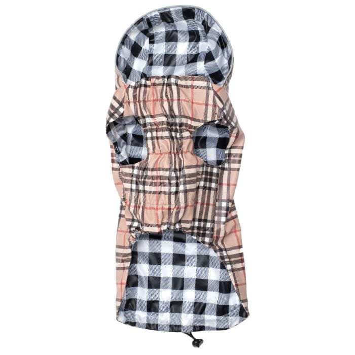 Plaid London Raincoat - Tan