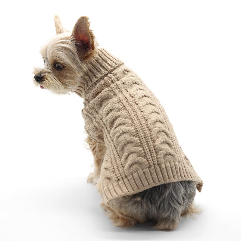 Classic Beige Dog Sweater