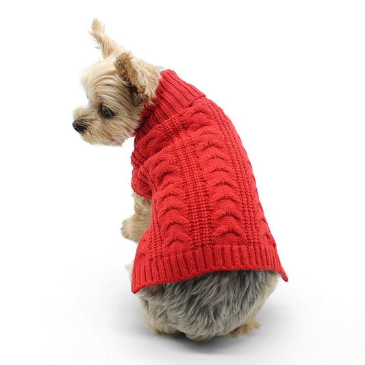 Classic Red Dog Sweater