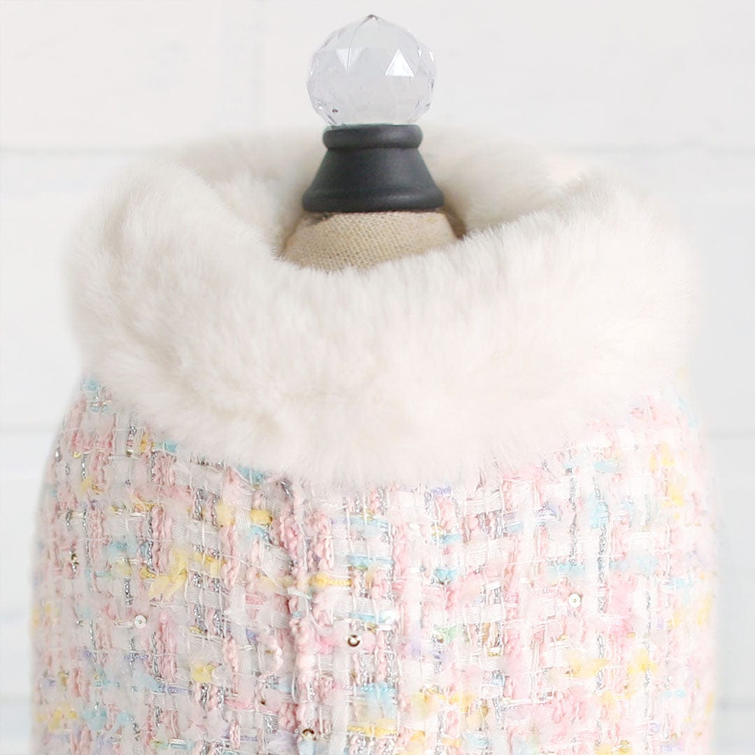 Chantel Tweed Dog Coat Candy