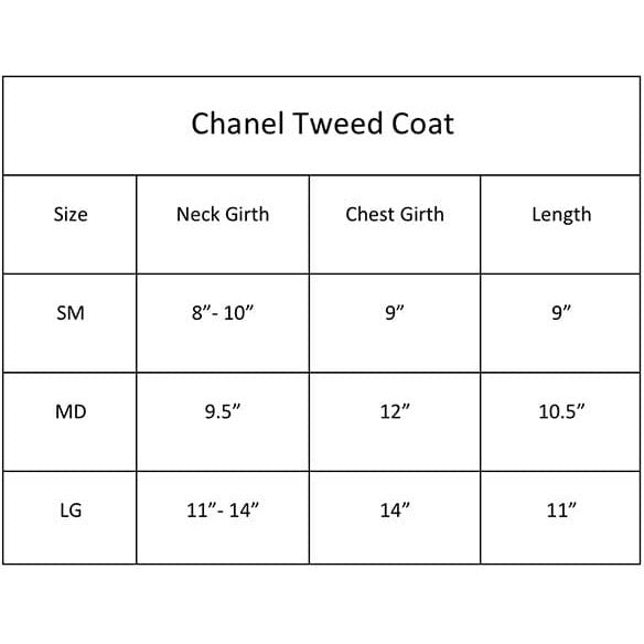 Chantel Tweed Dog Coat Cream