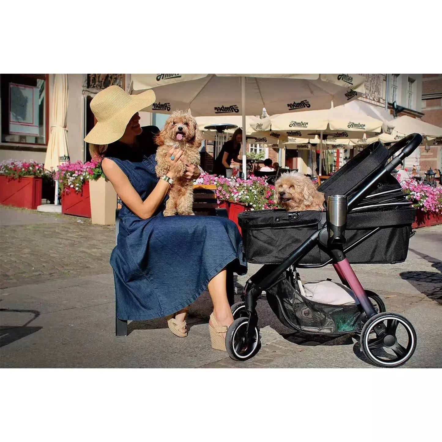 Retro Luxe Pet Stroller