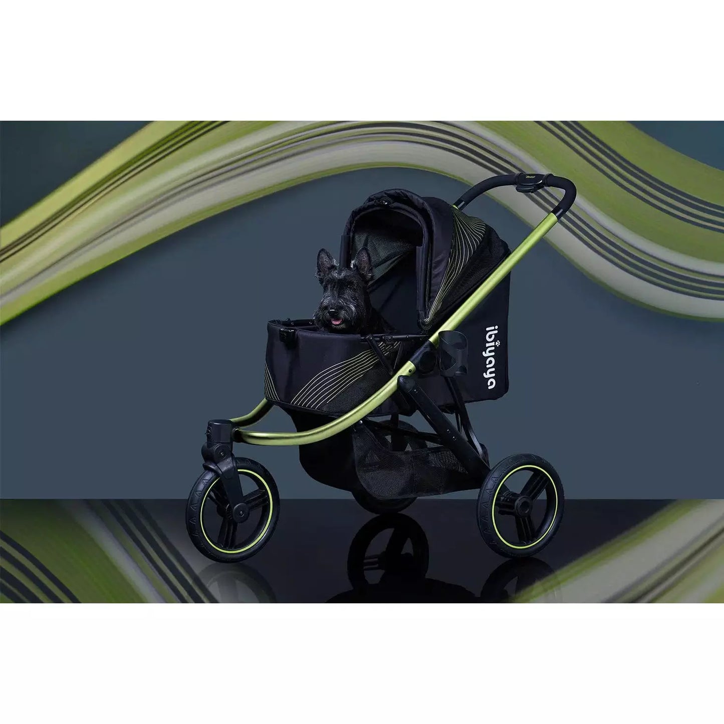 The Beast Pet Jogging Stroller- Jet Black