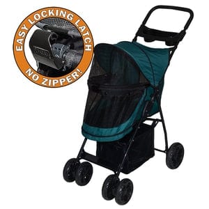 Pet Gear Happy Trails No-Zip Lite Strollers- Juniper