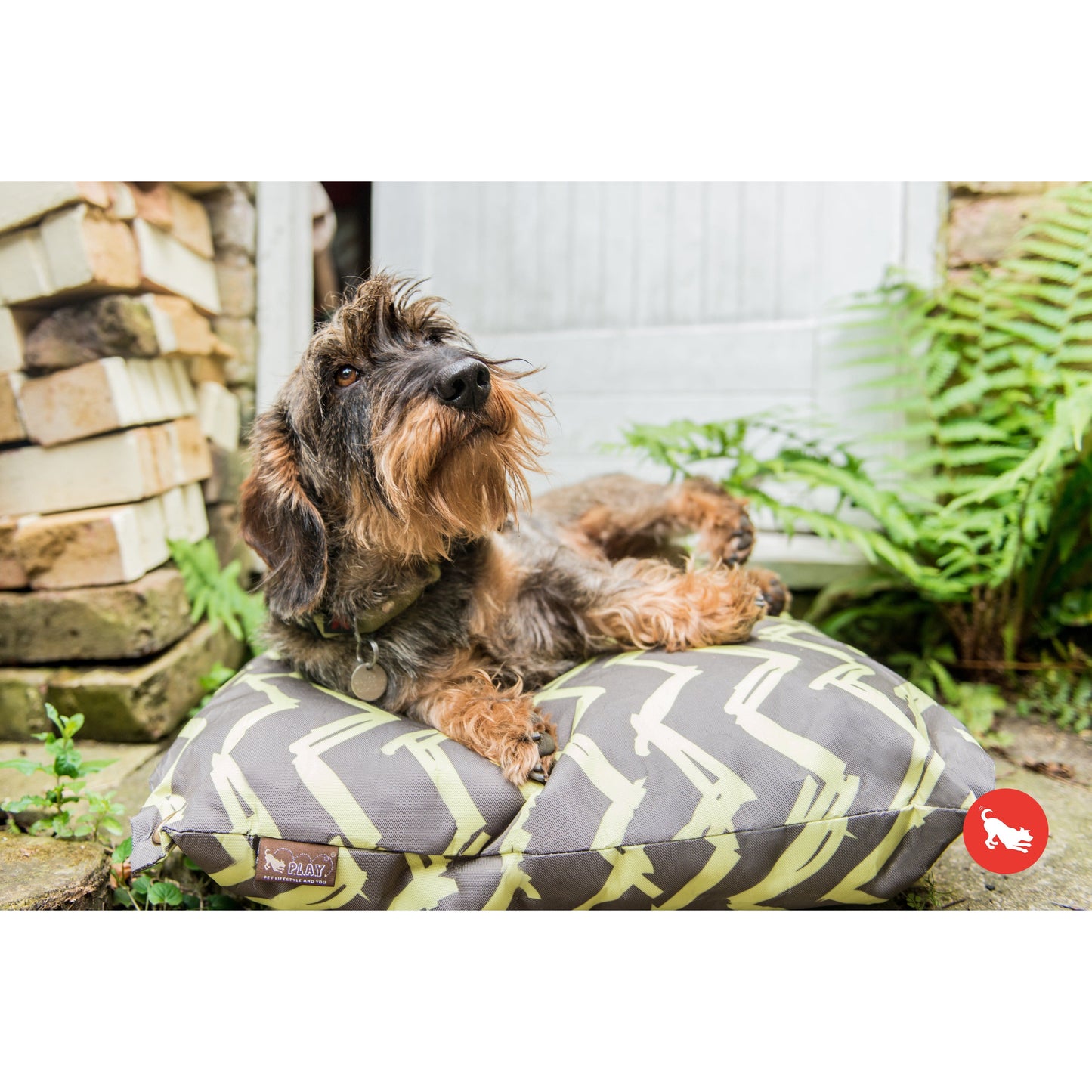 Outdoor Chevron Pet Bed