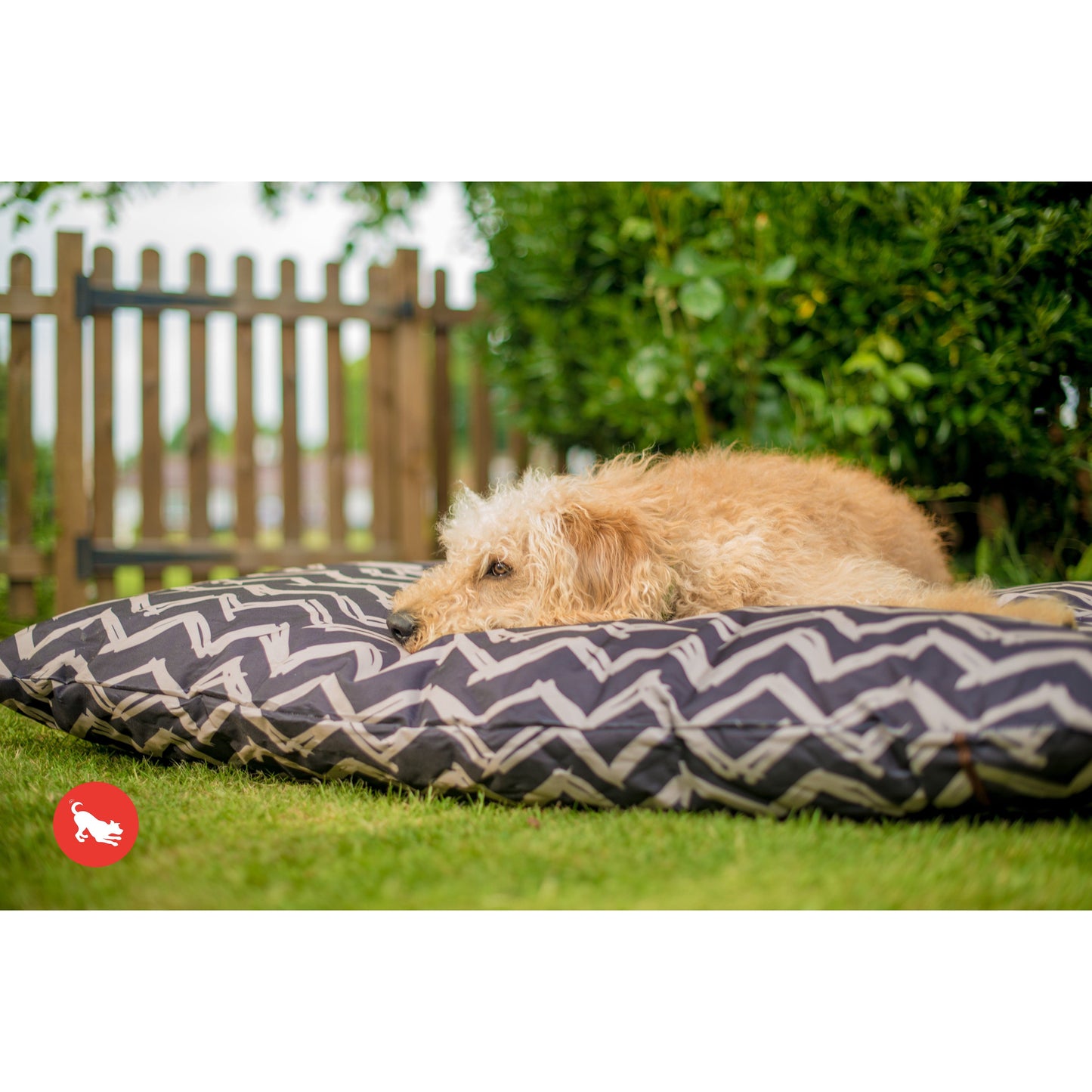 Outdoor Chevron Pet Bed