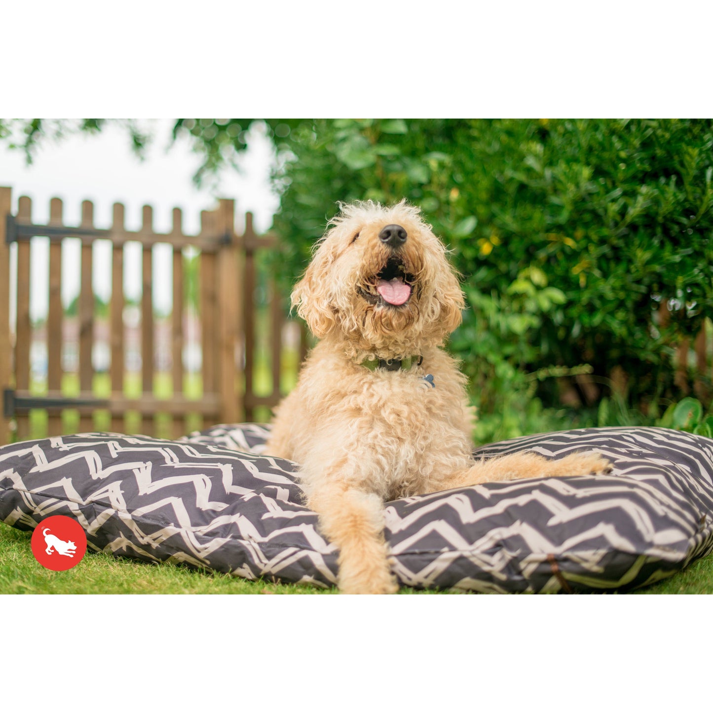 Outdoor Chevron Pet Bed