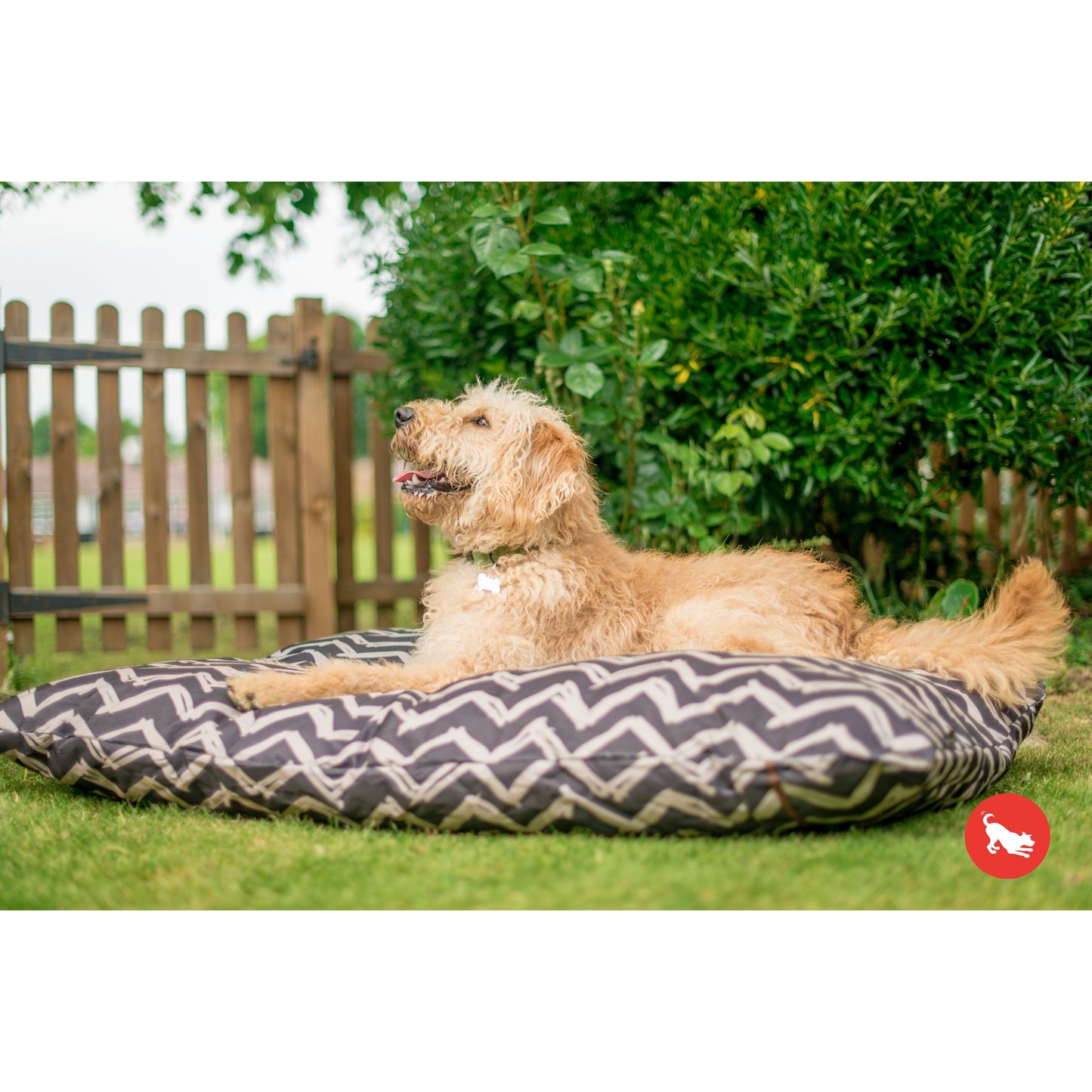 Outdoor Chevron Pet Bed