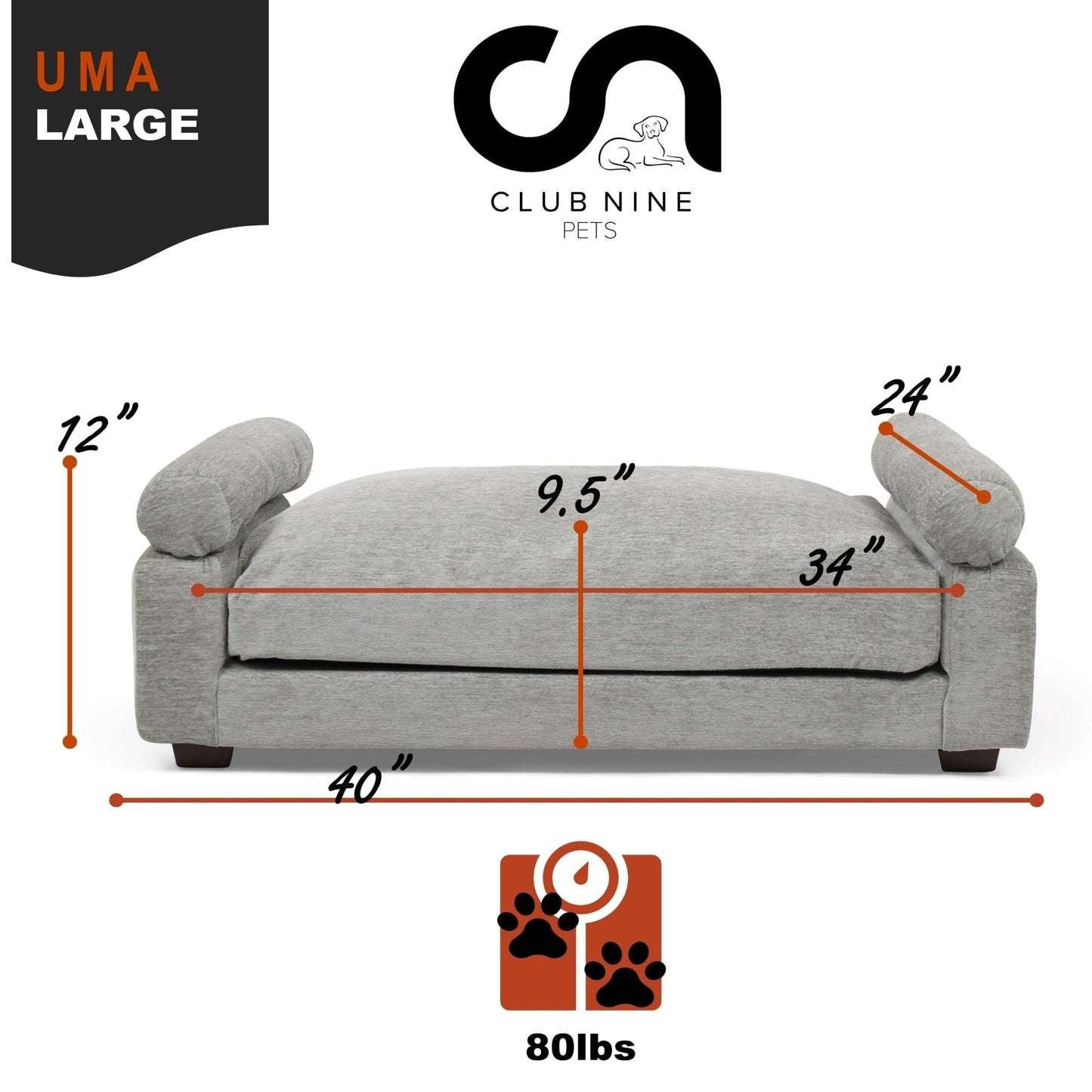 Uma True Orthopedic Dog Bed -  Dove