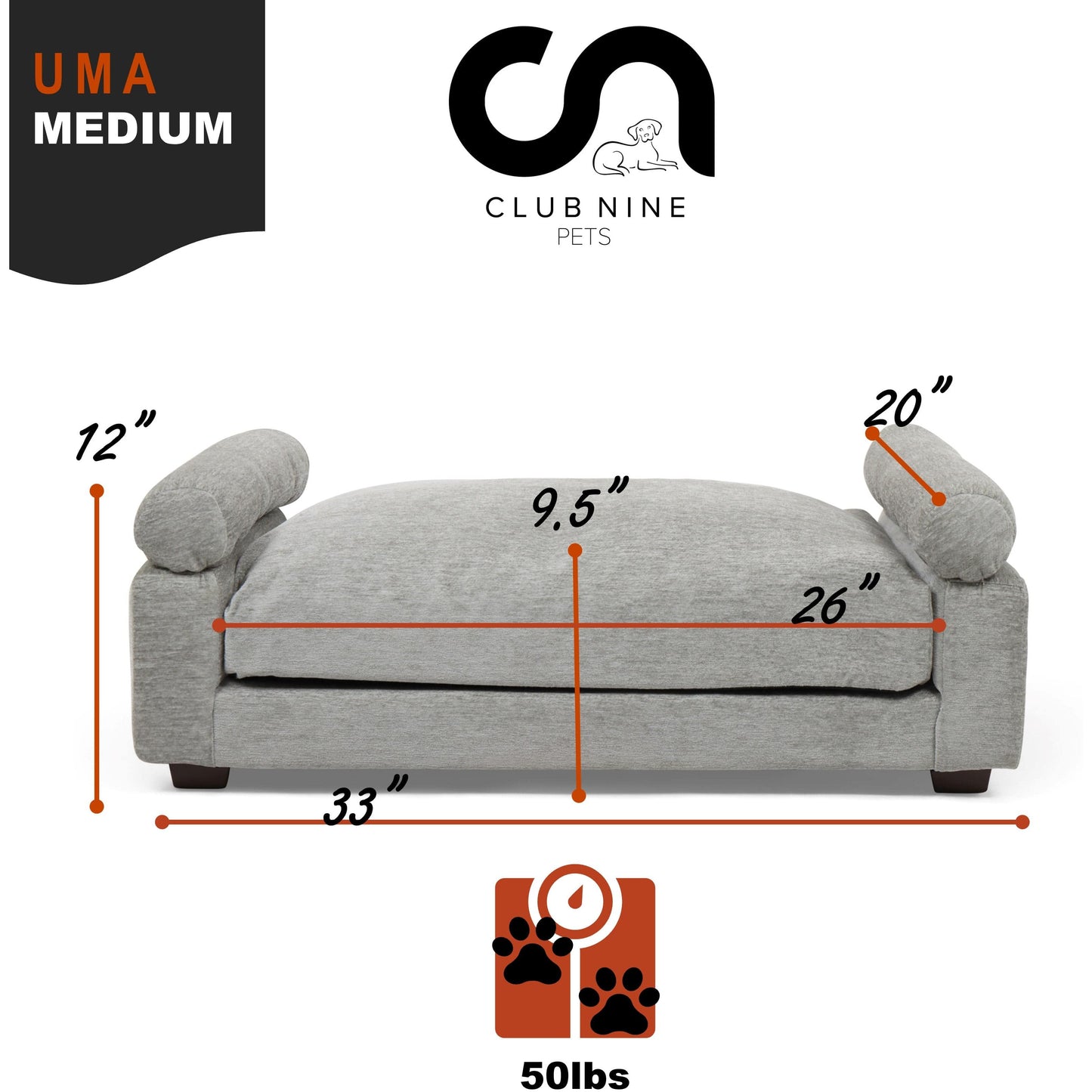 Uma True Orthopedic Dog Bed -  Dove