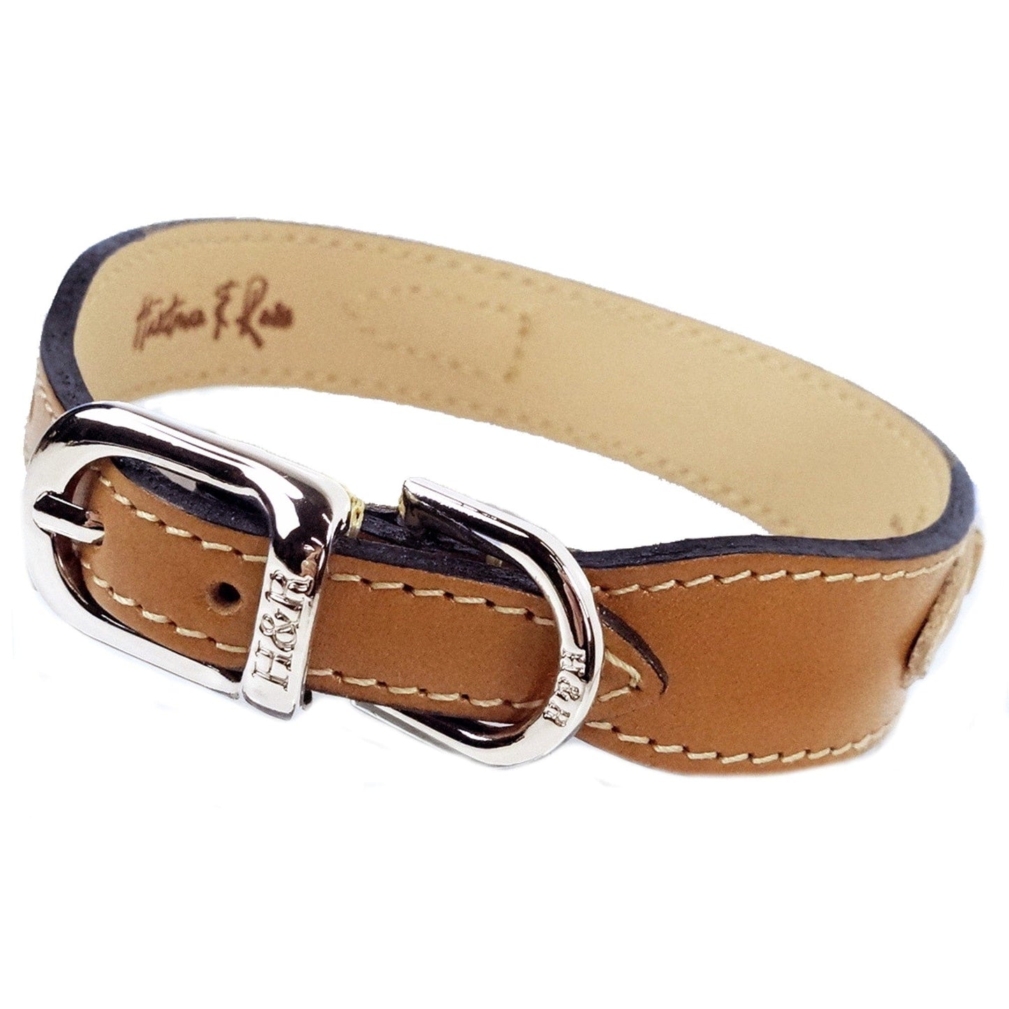 After Eight in Natural Tan Dog Collar