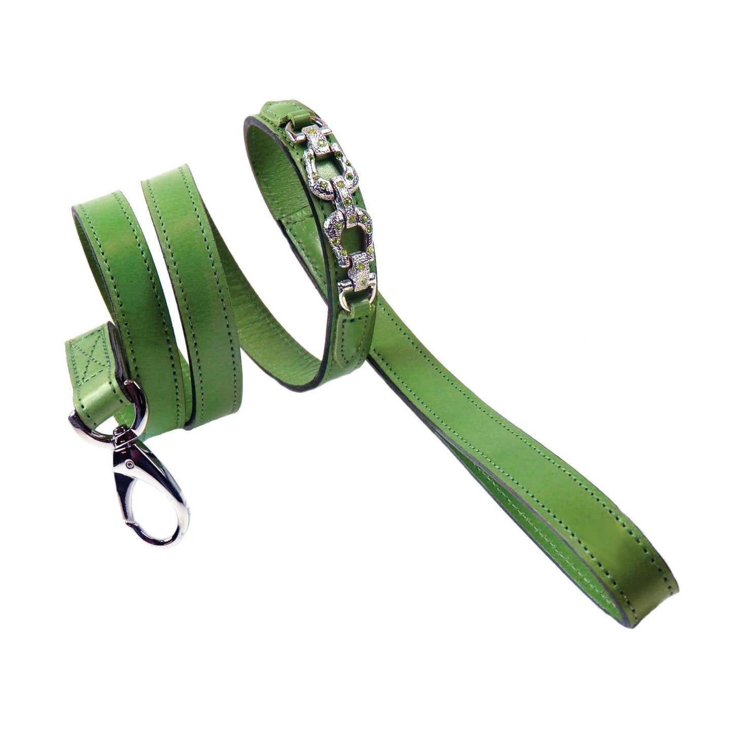 After Eight in Lime Green Dog Collar