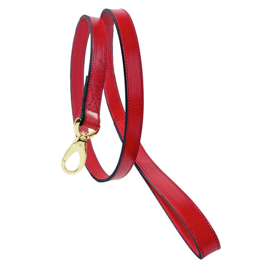 Au Naturale in Cherry Red & Carnelian Dog Collar