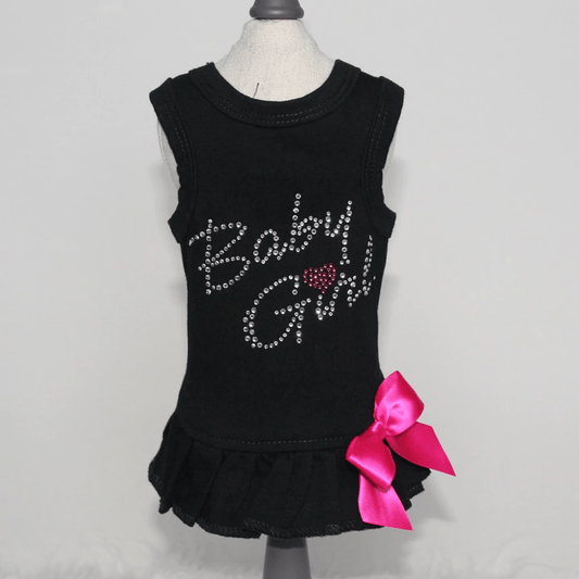 Baby Girl Dog Dress -Black