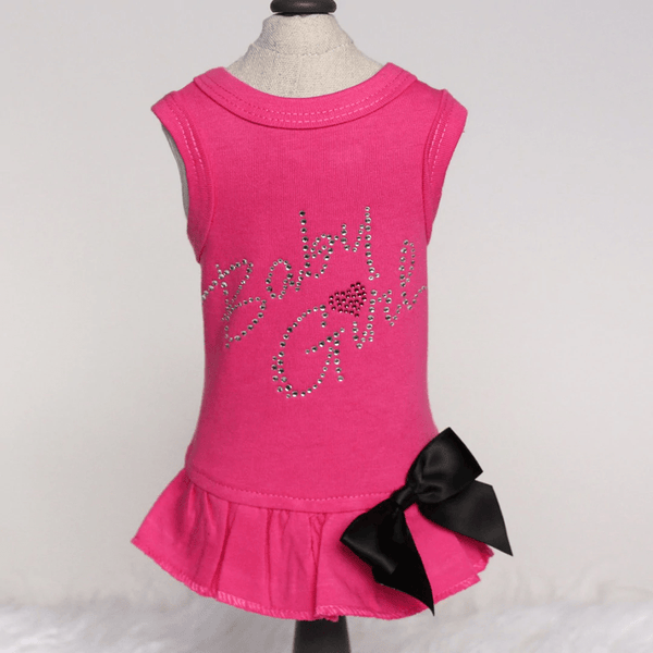 Baby Girl Dog Dress -Fuchsia